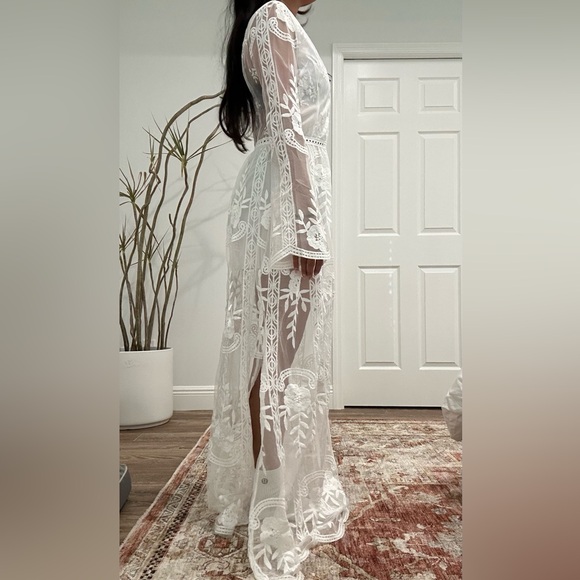 Boho white maxi dress - Picture 6 of 10